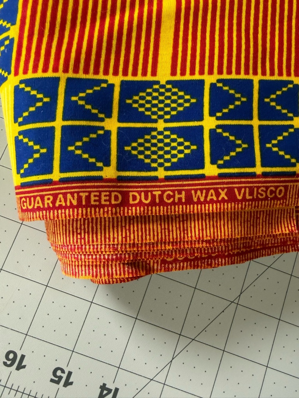 Vlisco Hollandais Dutch Wax block print fabric.